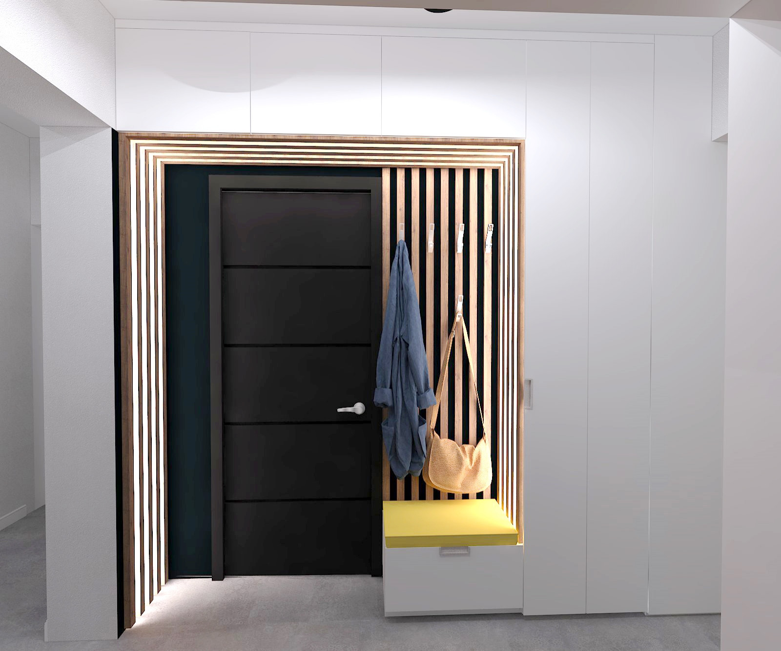 прихожая + вход в спальню