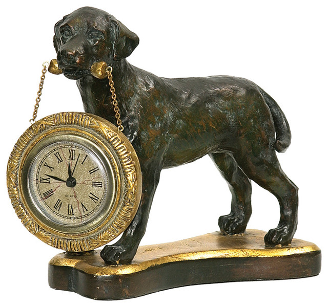 Labrador Retriever Desk Display Clock