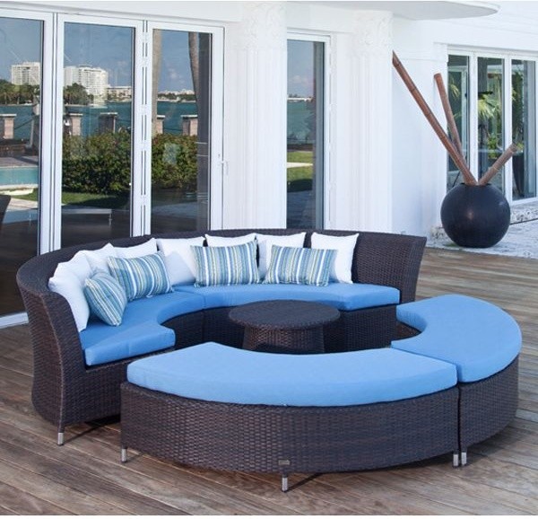 Coastal Circular Outdoor Sectional Sofa Sofas Chicago Coastal Circular Outdoor Sectional Sofa