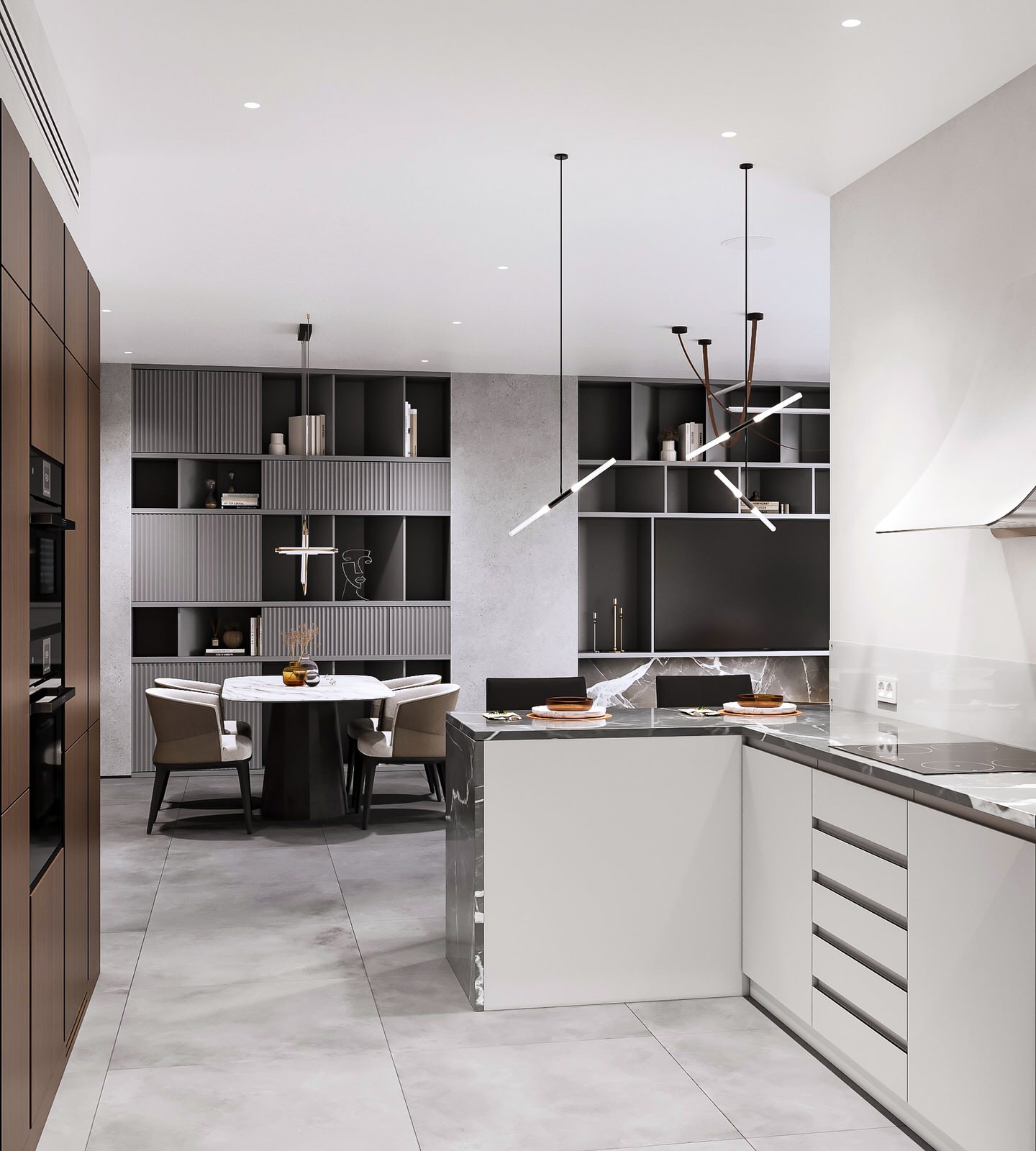 Дизайн-проект интерьера квартиры: кухня