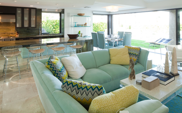 Robert Bailey Interiors contemporary-vardagsrum