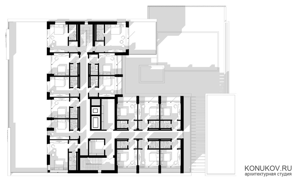 Проект мини-гостиницы в Адлере /Архитектор konukov.ru/