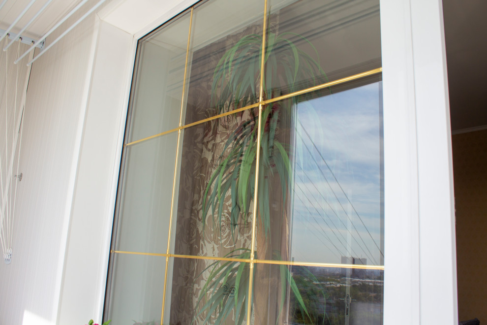 Панорамное остекление балкона и кухонное окно