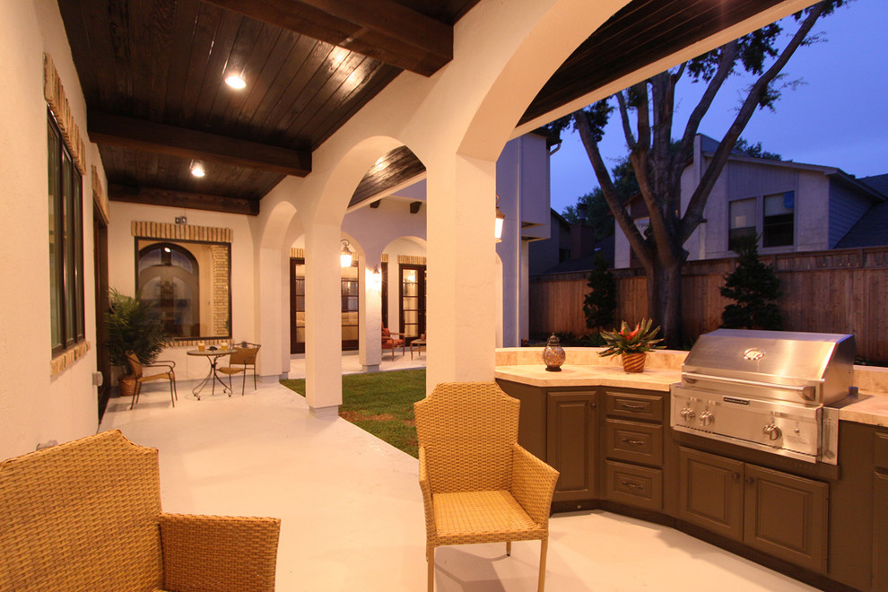 Inspiration for a mediterranean patio remodel in Houston