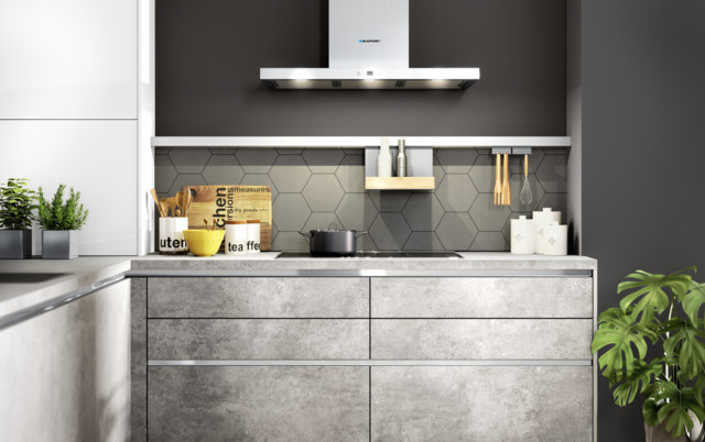 Comet - Concrete effect HPL door minimalistisch-kueche