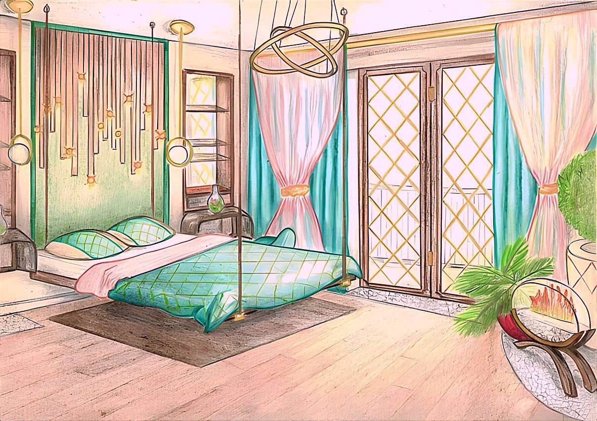 Спальня для молодоженов