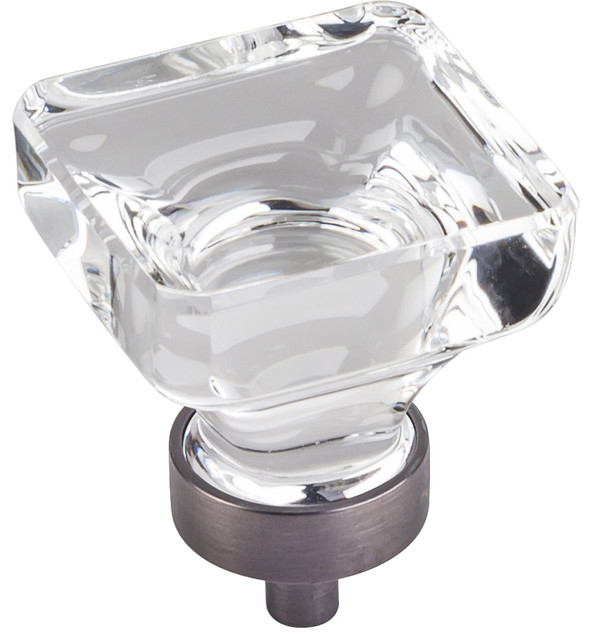13/8" Ol Glass Harlow Glass Knob Transitional And