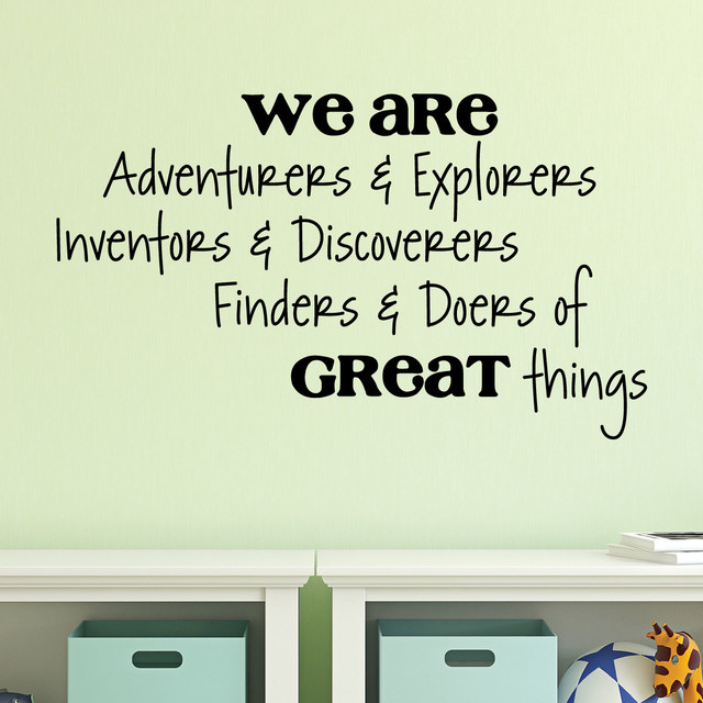 adventurers & explorers kids playroom wall quotes decal