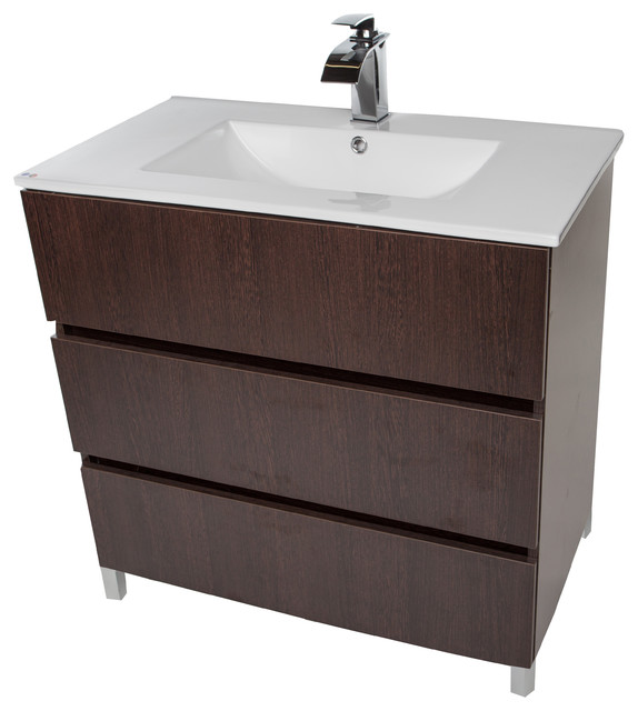 Samba 32 Standing Bathroom Vanity Cabinet Set With Single Sink Samba 32 Standing Bathroom Vanity Cabinet Set With Single Sink