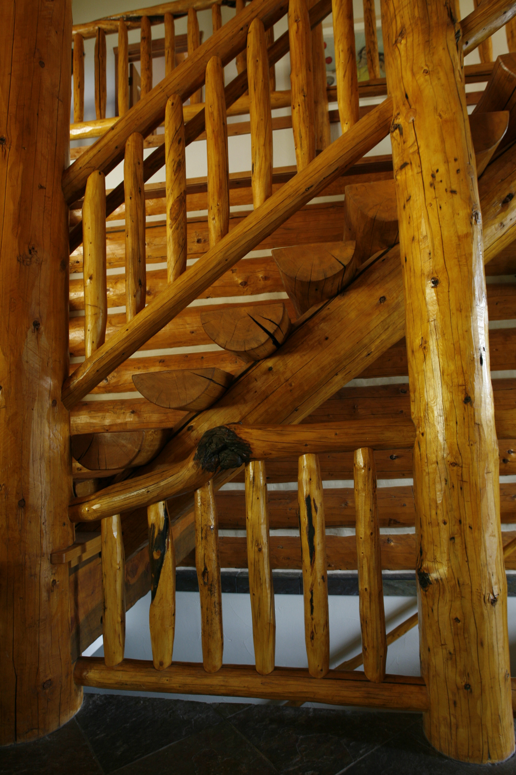 Log Stairs - Photos \u0026 Ideas | Houzz, image size:1706x2560