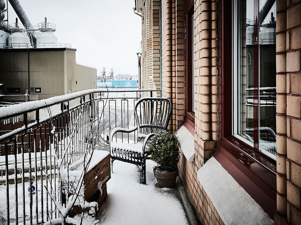 This is an example of a victorian balcony in Gothenburg.