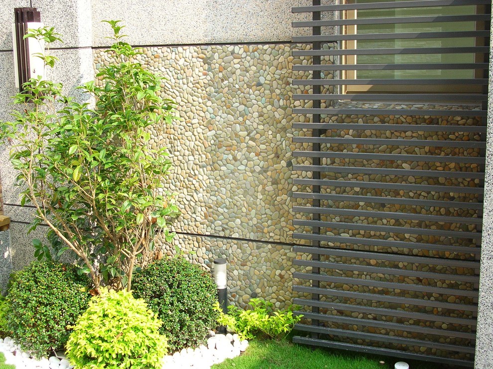 Натуральная Мозаика Галька на Сетке . Использование на фасадах зданий