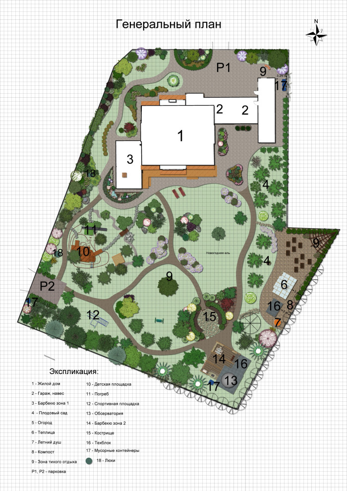 Проектирование участка в  к.п. Аквавилла