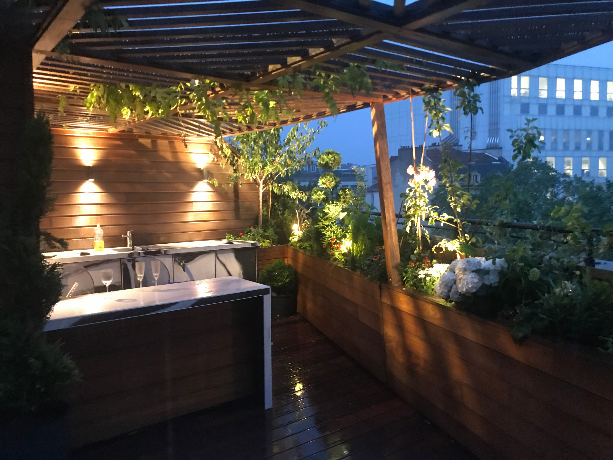 Terrasse paysagée