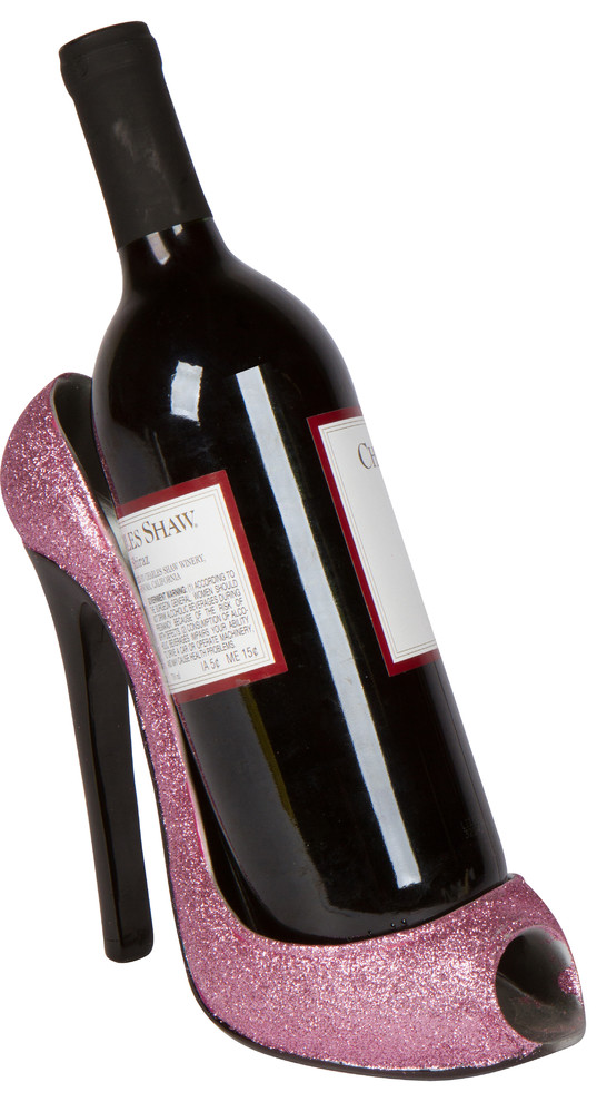 8" x 7"H High Heel Wine Bottle Holder Stylish Conversation Starter
