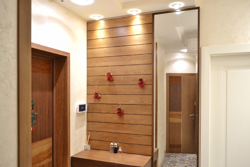 СОВРЕМЕННАЯ КВАРТИРА. МЕБЕЛЬ ИЗ ШПОНА.