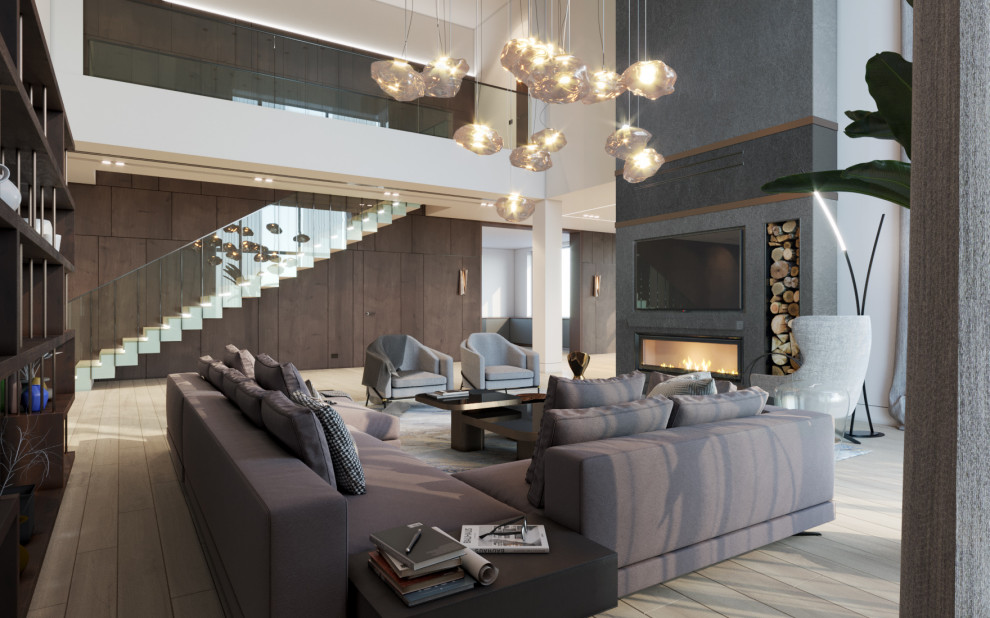 Гостиная в загородном доме