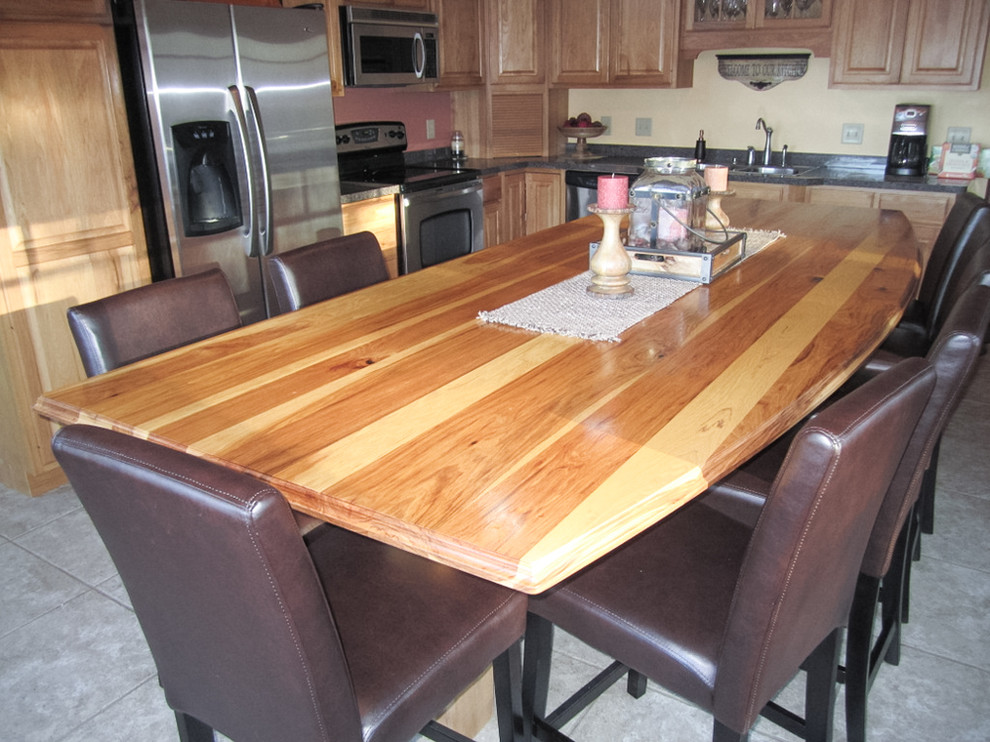 Thomas Creek Butcher Block Rustic Kitchen Minneapolis By