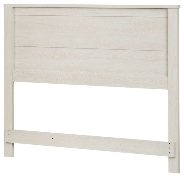 South Shore Fynn Full Panel Headboard in Winter Oak, Full Size
