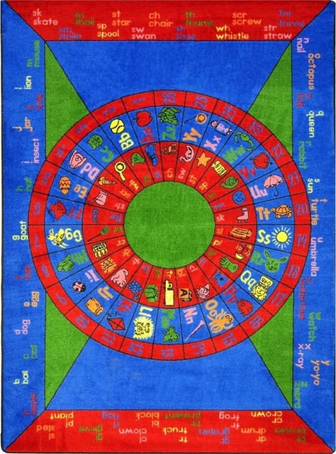 Kid Essentials, Early Childhood Play On Words Rug, 7'8