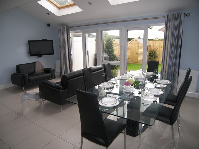 New build in Foxrock eclectic-dining-room