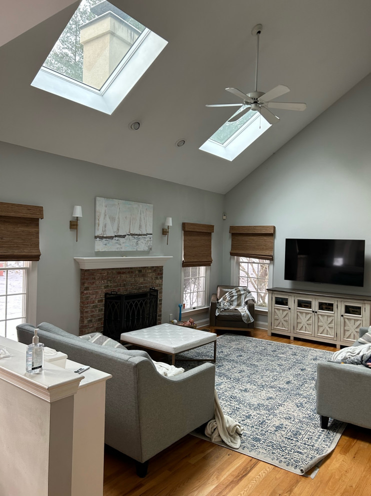 how high to hang chandelier on sloped ceiling?