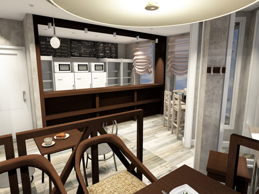 Дизайн-проект кафе быстрого питания в Новокузнецке