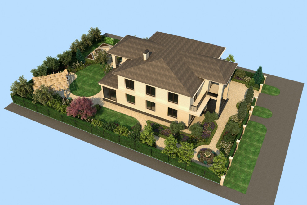 3D визуализация участка 12 соток