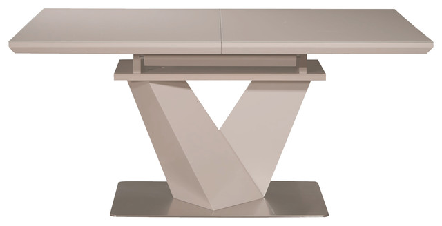 Nikole Gl Top Extendable Dining Table Nikole Gl Top Extendable Dining Table