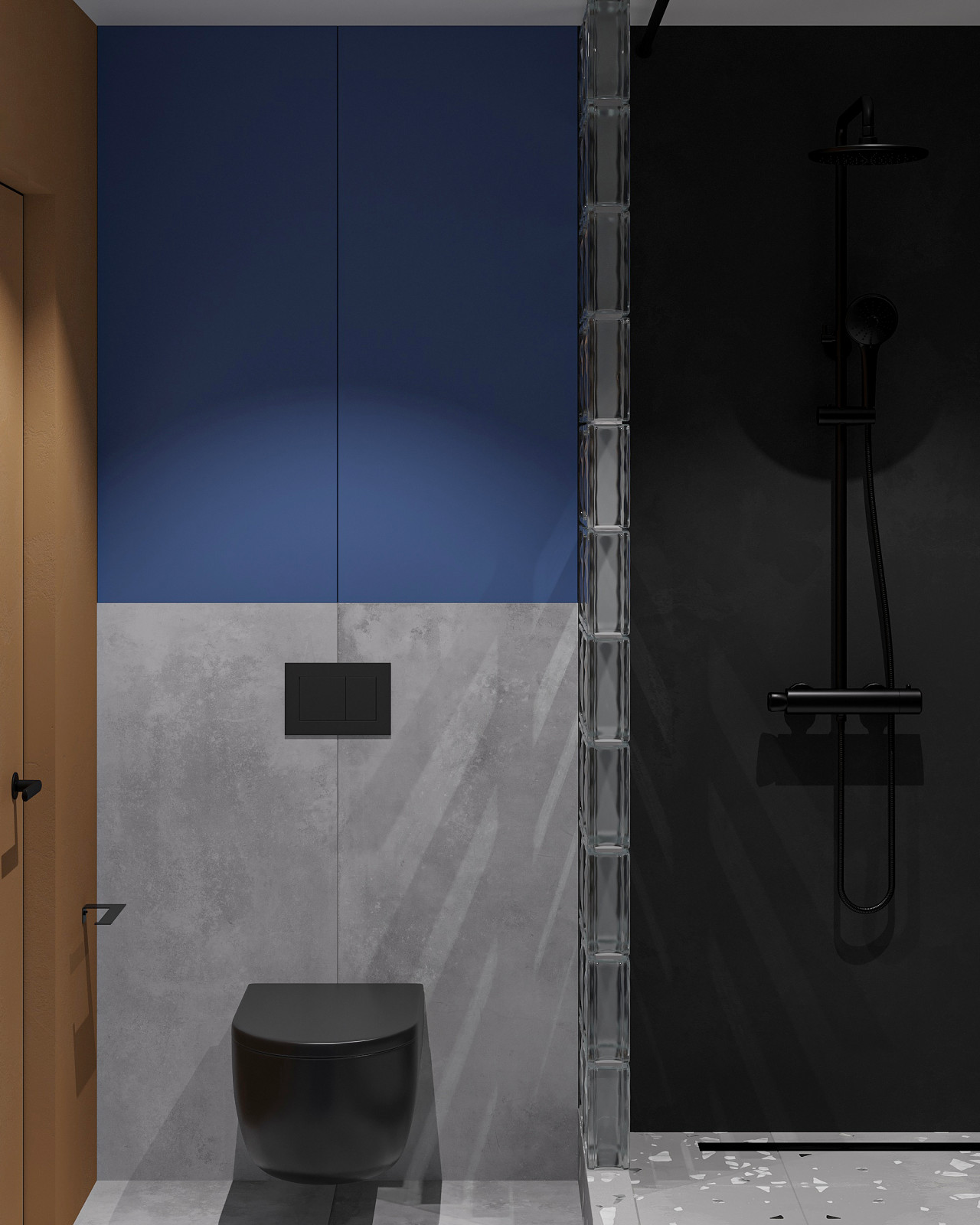 Яркий дизайн санузла