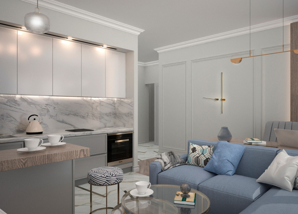 Проект интерьеров частной квартиры  в ЖК «Дискавери»