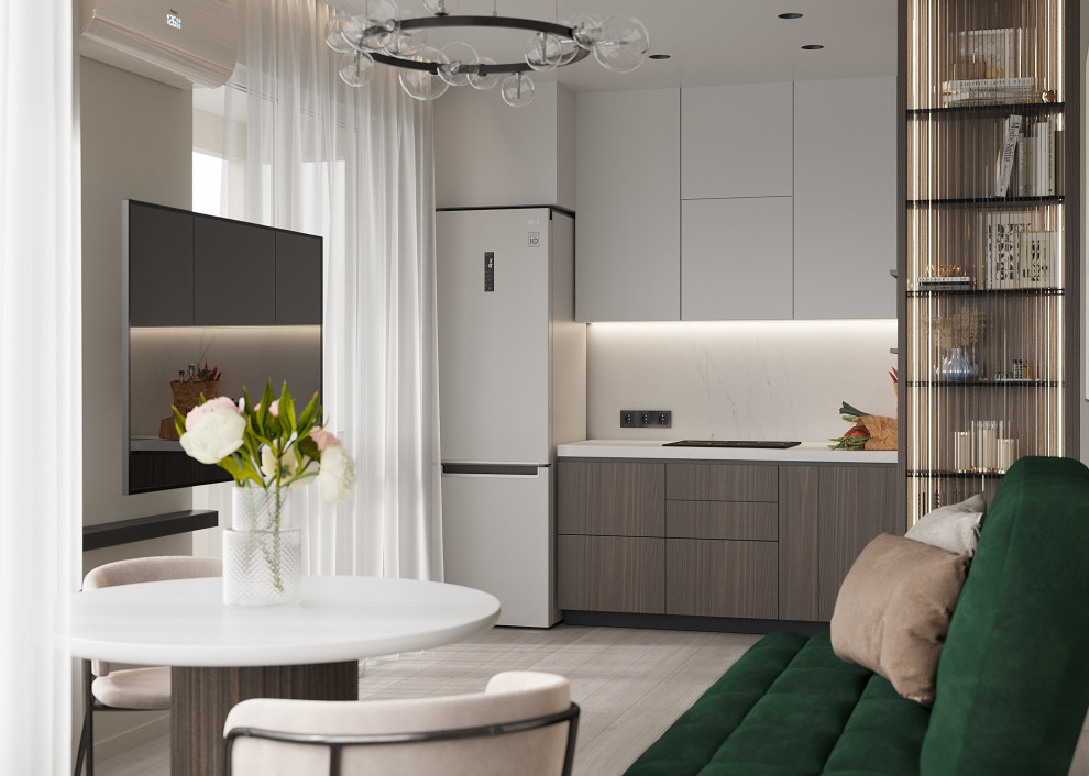 Совмещенная кухня-гостиная