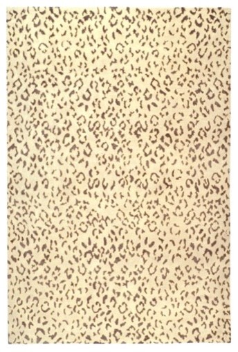 Suzanne Kasler Jaguar Cream Deep Taupe Wool & Silk Rug
