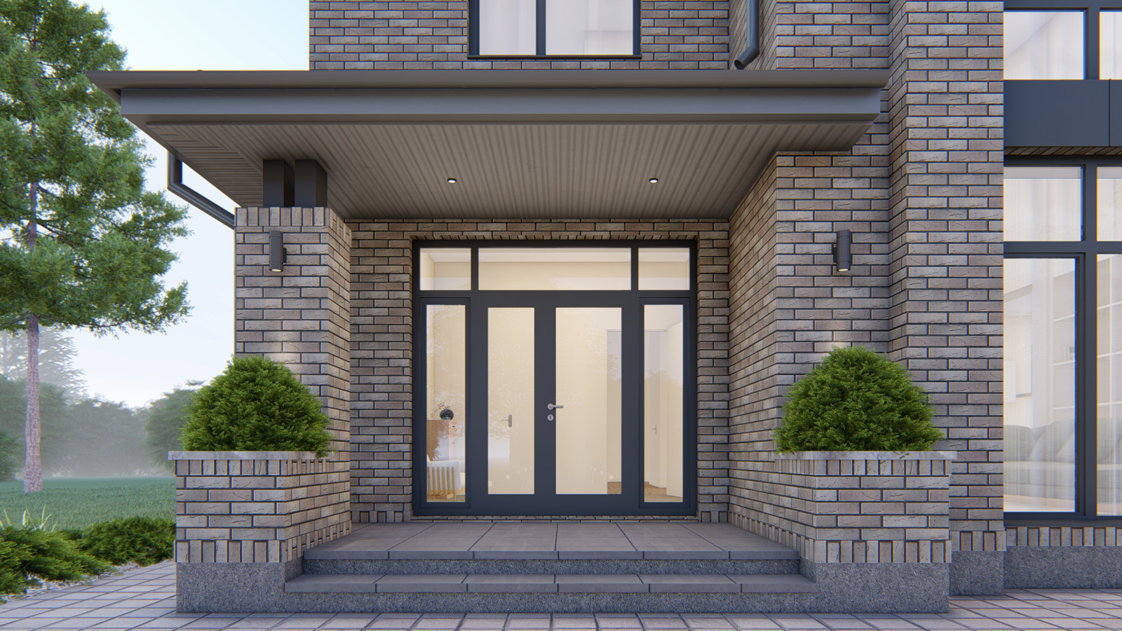 Двухэтажный дом в стиле Прерий