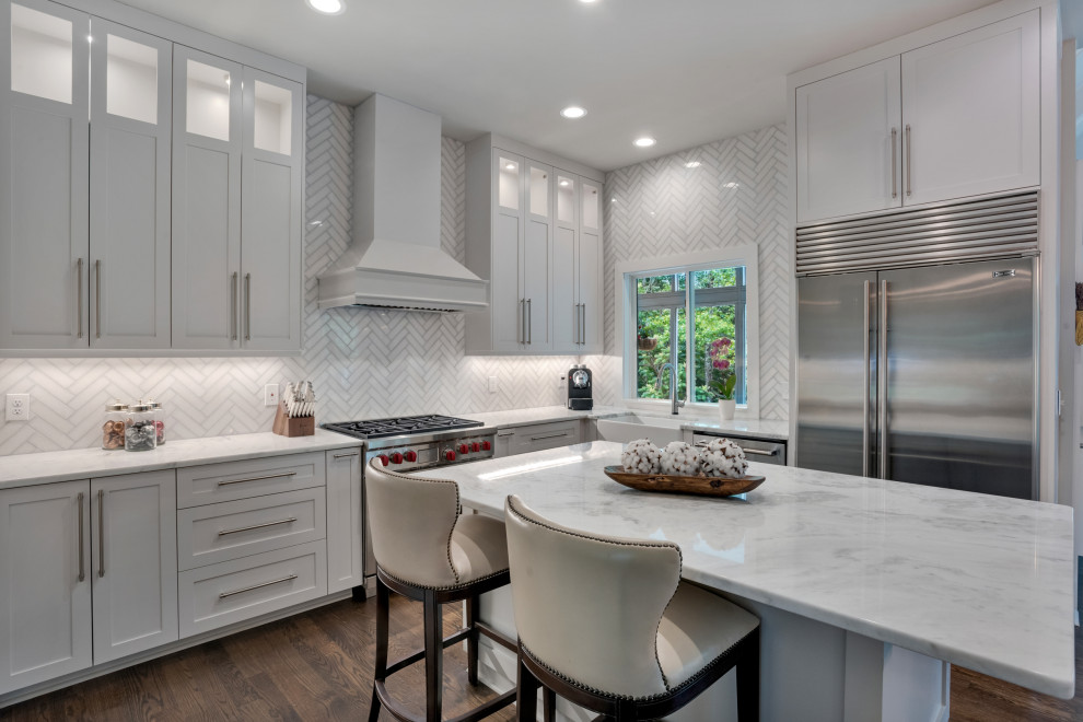 Inspiration for a transitional kitchen remodel in Atlanta