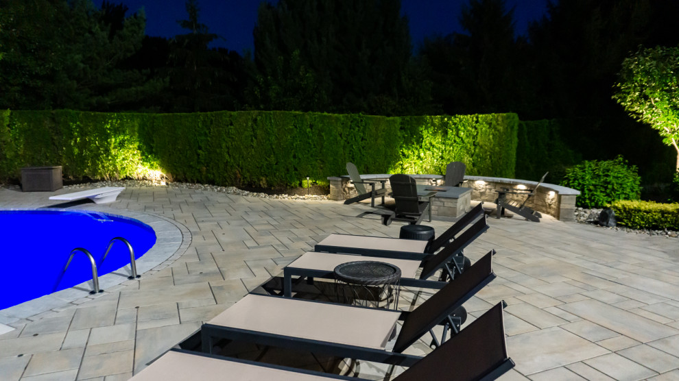 Manalapan, NJ: Pool Renovation & Paver Patio