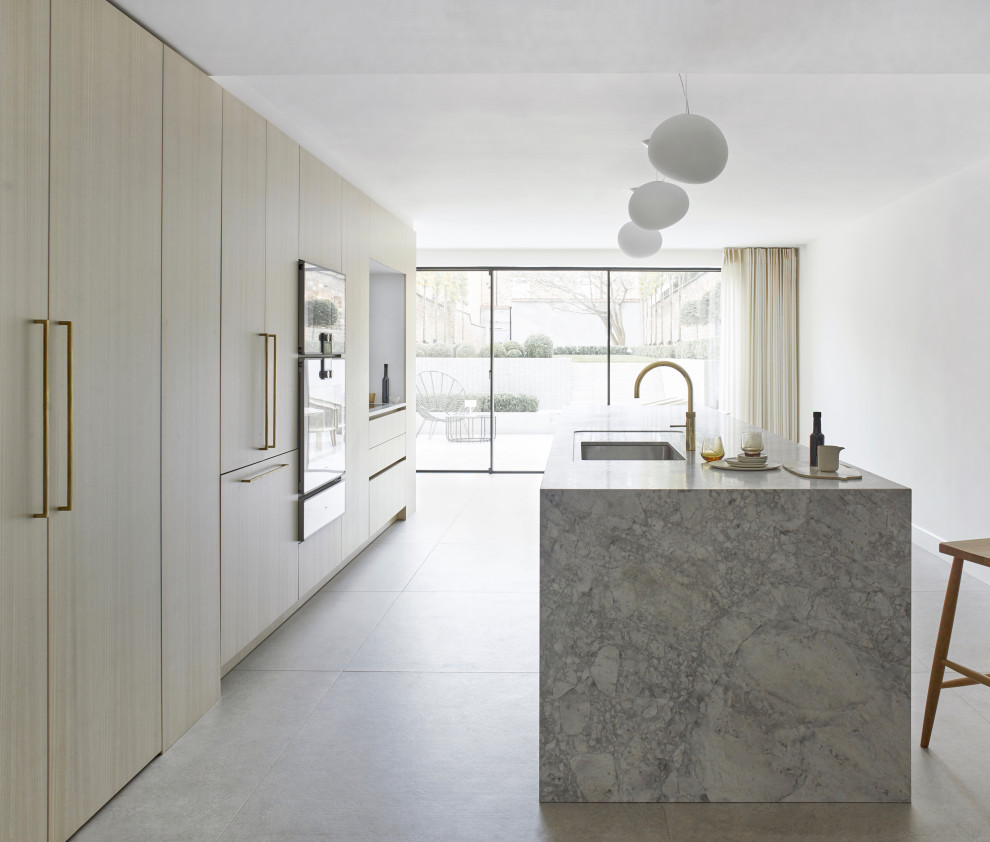 This is an example of a modern kitchen in London.