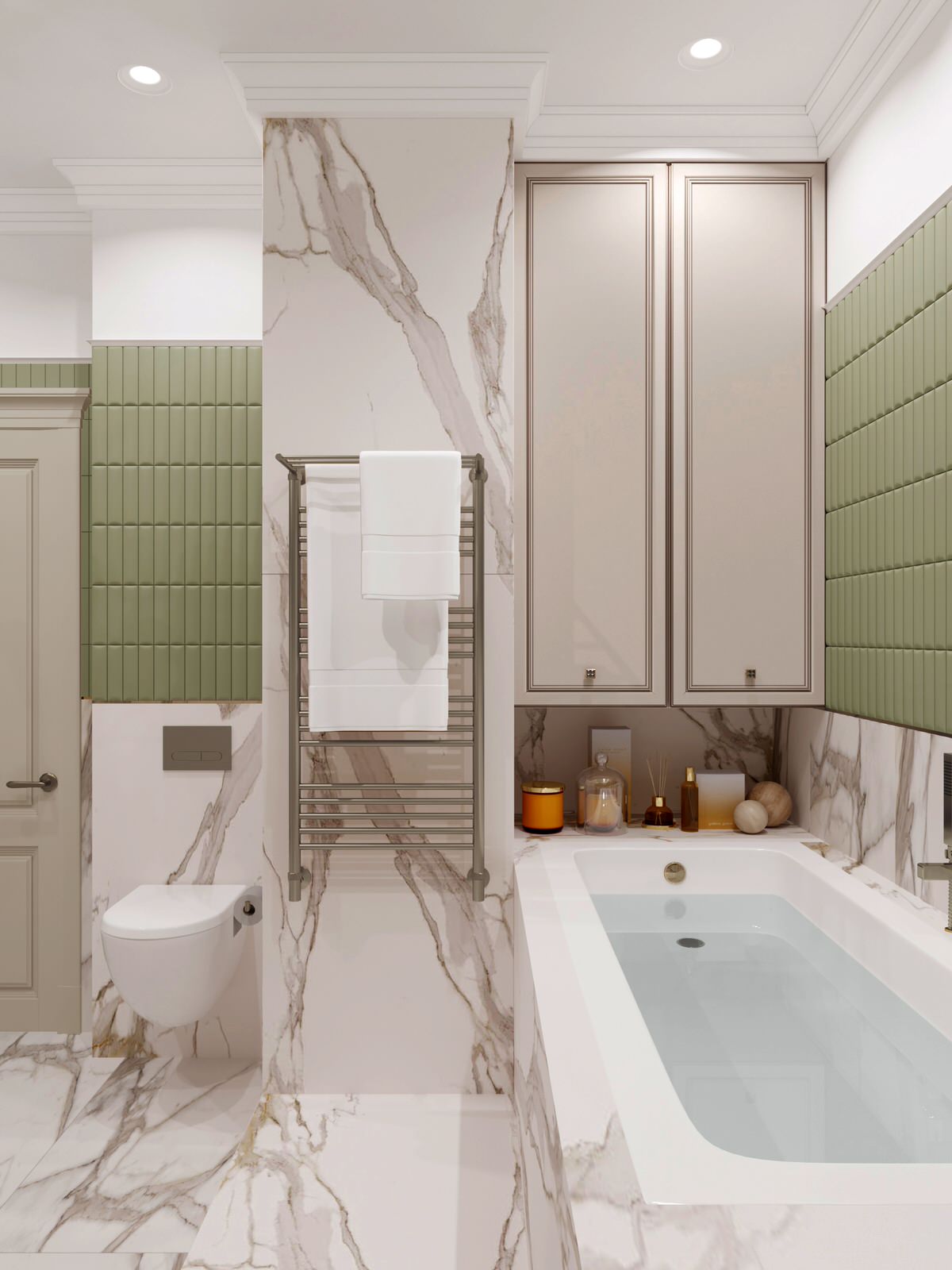 Ванная комната в стиле современной классики