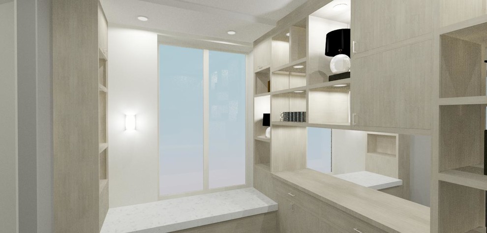 Transitional home design photo in Chicago