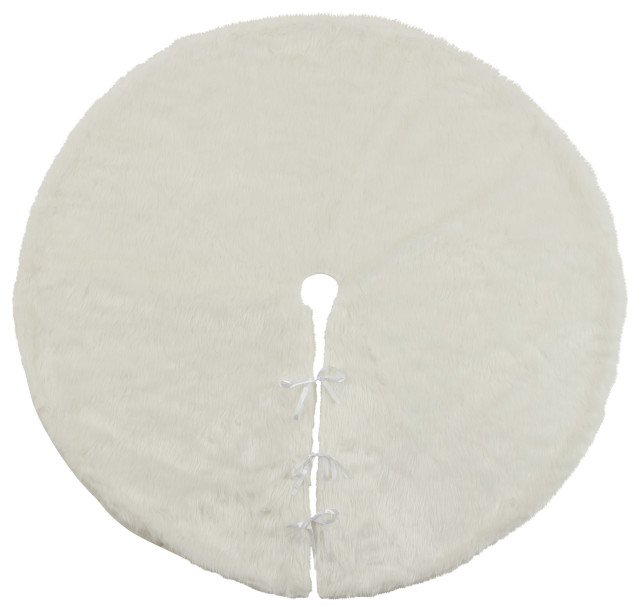 Faux Fur Design Tree Skirt, 56