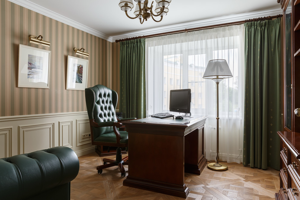 Квартира в Петродворце в классическом стиле - 124 м²