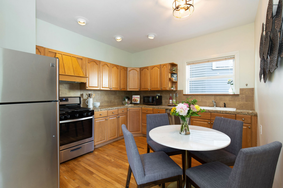 Eclectic kitchen photo in Seattle