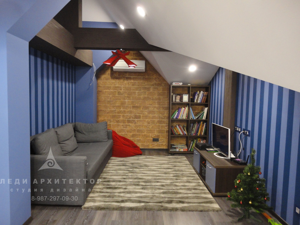 Дизайн-проект квартиры с мансардой