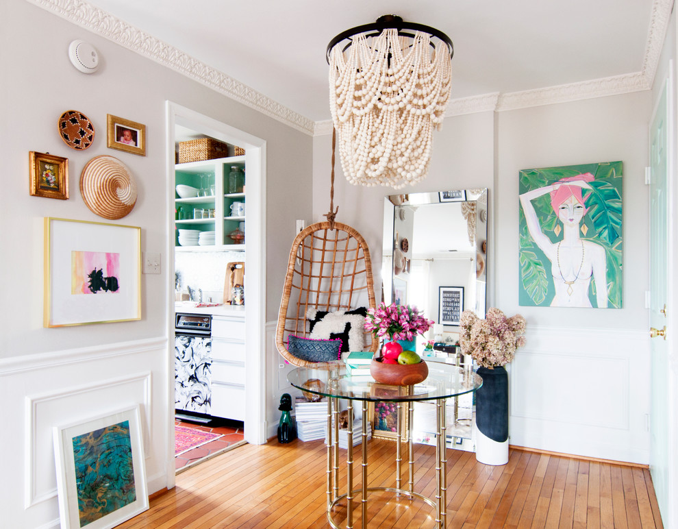 Living room - transitional living room idea in Boston