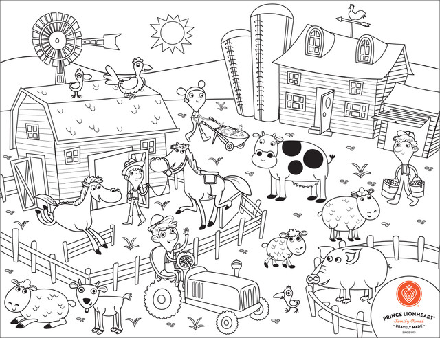 Color and Draw Mat, Farm - Contemporary - Kids Toys And Games - by ...