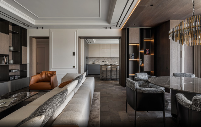 Duba&iuml; Hills modern-vardagsrum