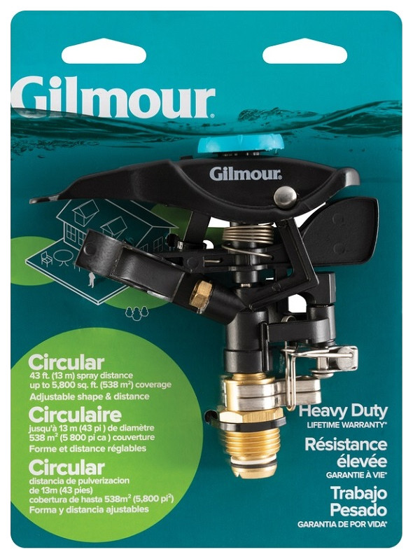 Gilmour 8016734002 Heavy Duty Replacement Sprinkler Head, 5800 sq. ft