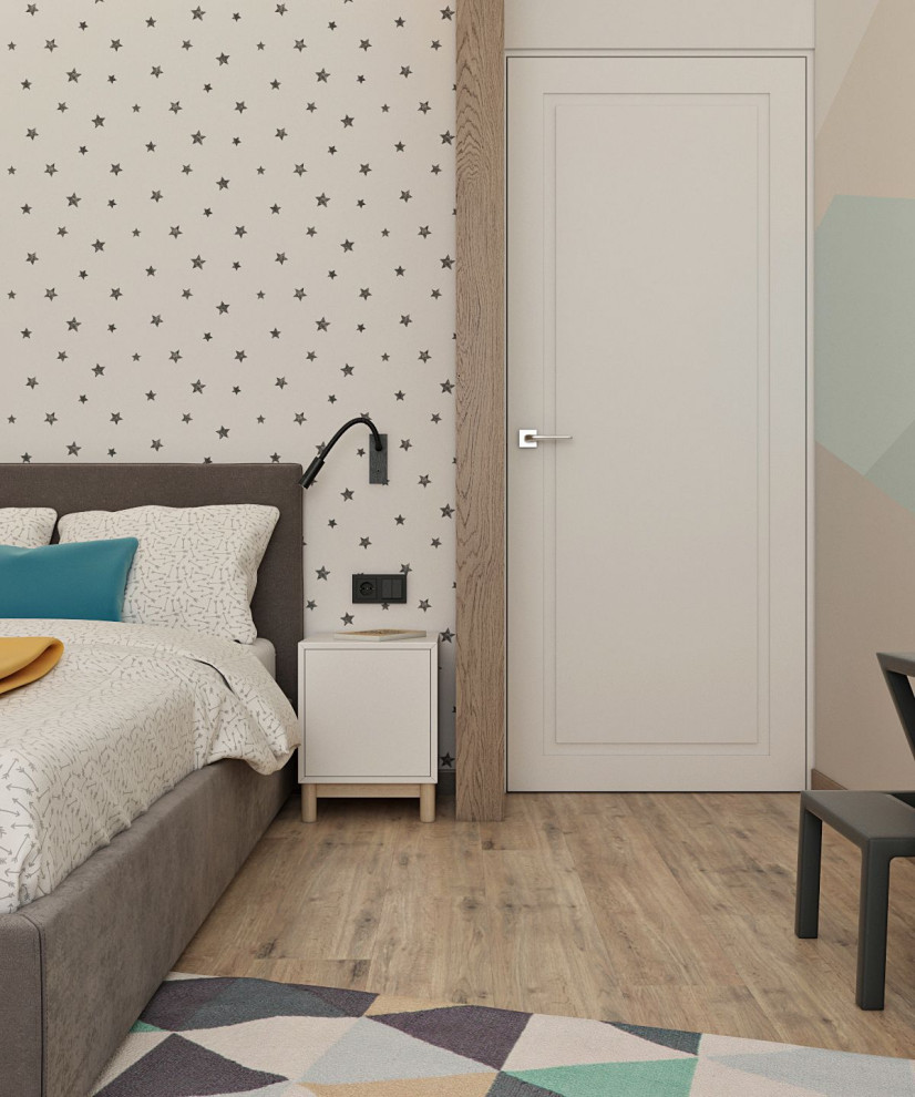 Интерьер квартиры 70 кв.м. для семьи с двумя детьми