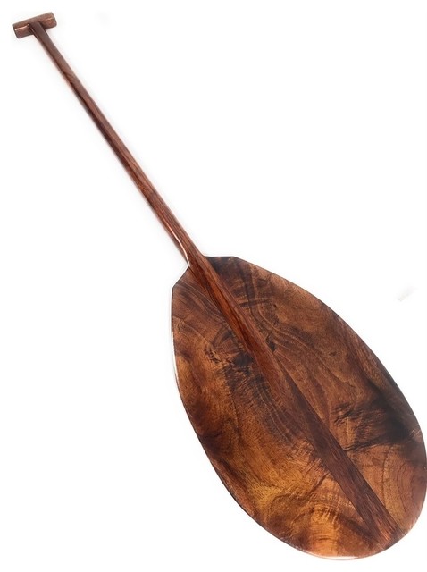 Aaa Grade Curly Koa Paddle 50 Decorative Oar Made In Hawaii