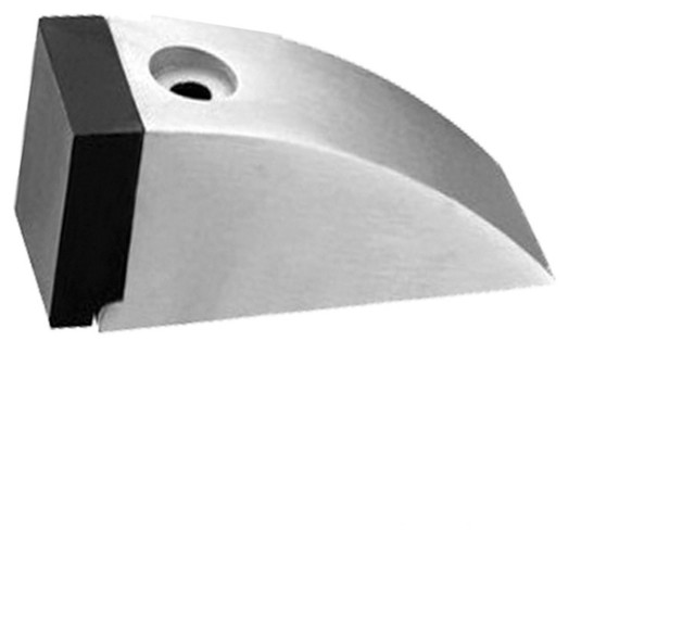 Ultra Modern 304 Stainless Steel 4" Square Tip FloorMounted Door Stop
